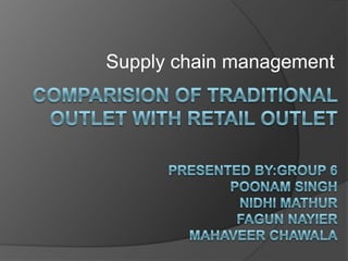 Supply chain management
 