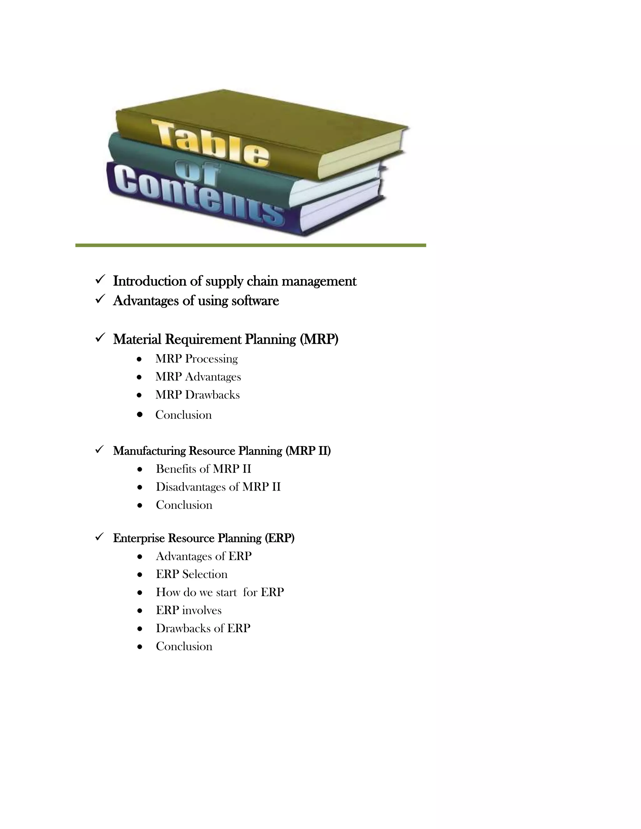 MRP, MRP2 and ERP system in supply chain | PDF