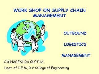 WORK SHOP ON SUPPLY CHAIN
MANAGEMENT
OUTBOUND
LOGISTICS
MANAGEMENT
C K NAGENDRA GUPTHA,
Dept. of I E M, R V College of Engineering
 