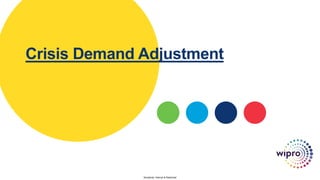 Sensitivity: Internal & Restricted
Crisis Demand Adjustment
 