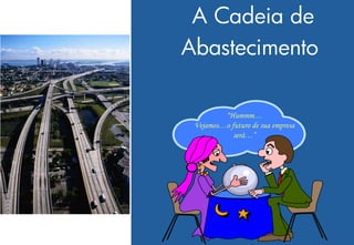 A Cadeia de
Abastecimento

         “Hummm…
 Vejamos…o futuro de sua empresa
            será…”
 