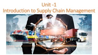 Unit -1
Introduction to Supply Chain Management
 