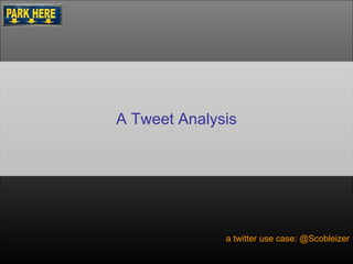 How to Brew Coffee At Home a twitter use case: @Scobleizer A Tweet Analysis 