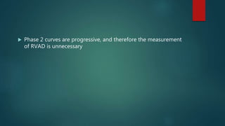  Phase 2 curves are progressive, and therefore the measurement
of RVAD is unnecessary
 