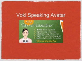 Voki Speaking Avatar