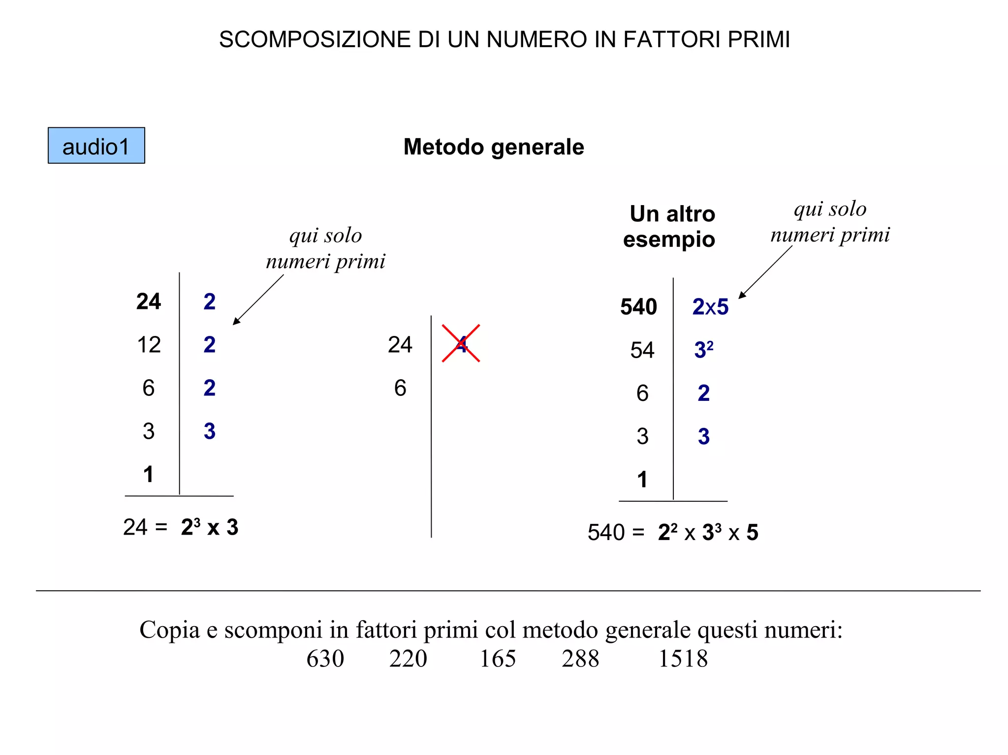 Scomp fatt primi | PPT