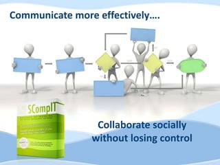 Communicate more effectively….




                 Collaborate socially
                without losing control
 