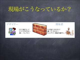 現場がこうなっているか？
 