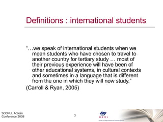 Library services for international students | PPT