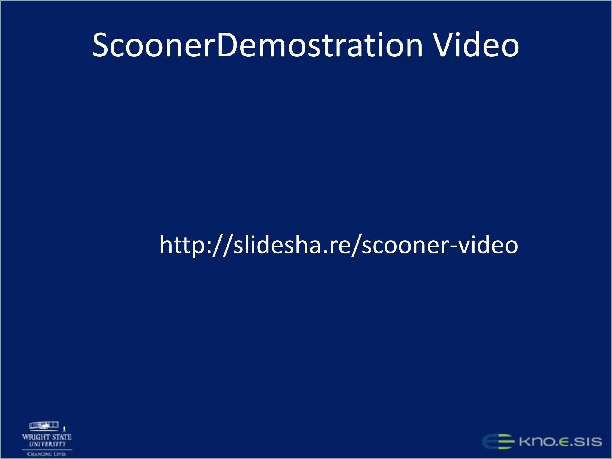 Scooner  FeaturesKnowledge-based browsing: Relations window, inverse relations, creating trailsPersistent projects: Work bench, browsing history, comments, filteringCollaboration: comments, dashboard, exporting (sub)projects, importing projects