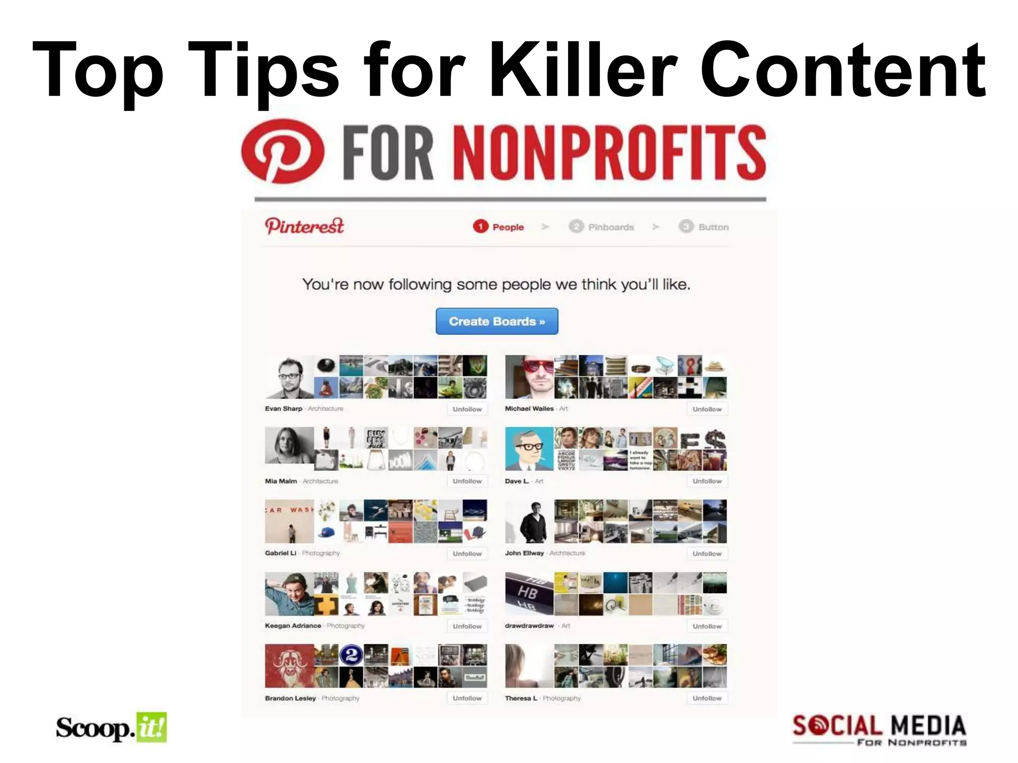 Top Tips for Killer Content
 