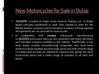 New Motorcycles for Sale in Dubai