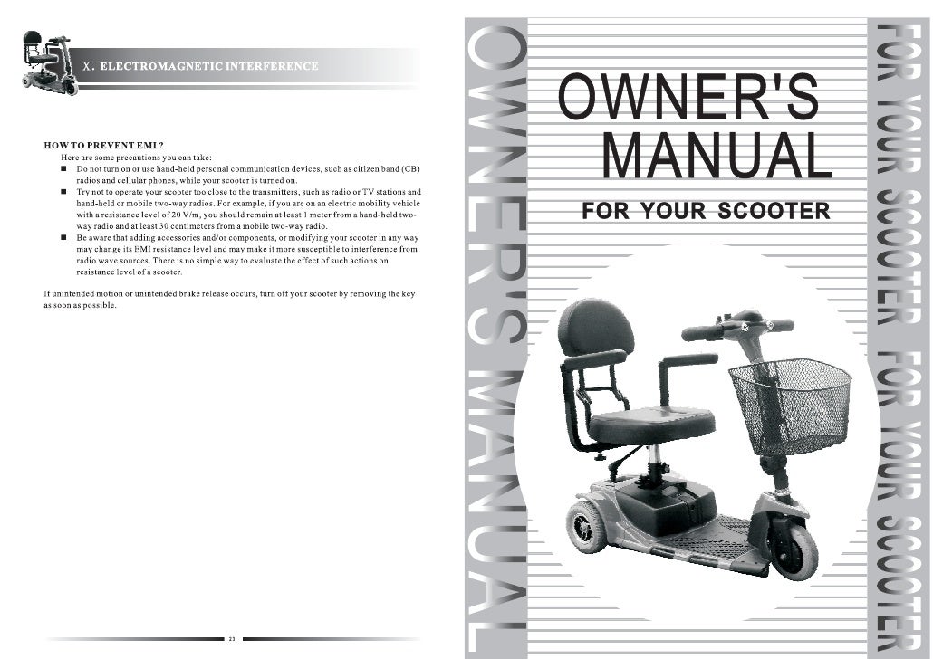 Mobility Scooter Repair Manual
