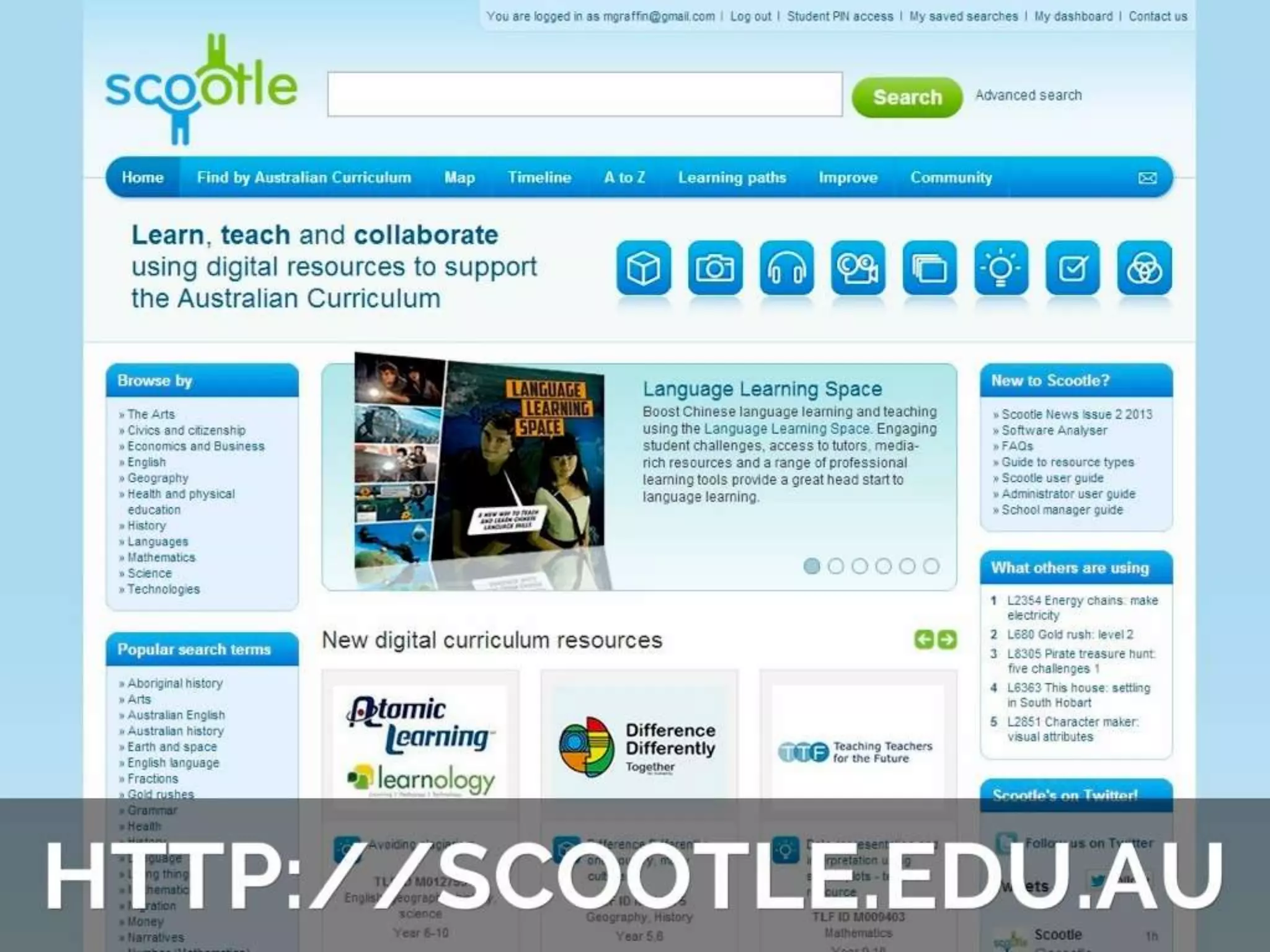 Scootle 101 - Resources for the Australian Curriculum
