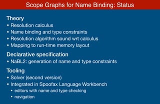 Scope Graphs: A fresh look at name binding in programming languages | PDF