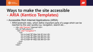 Scope website - how to make an accessible website | PPTX