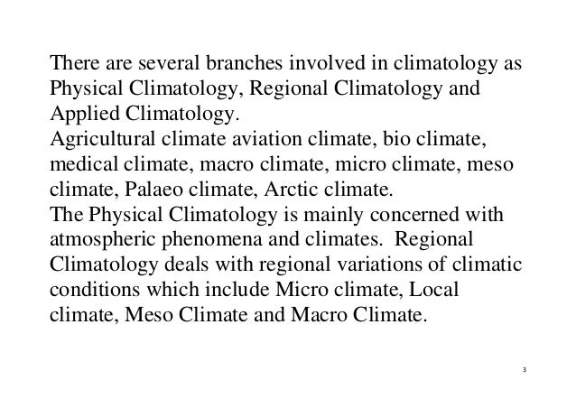Image result for branches of climatology