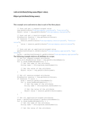 JSP Scope variable And Data Sharing