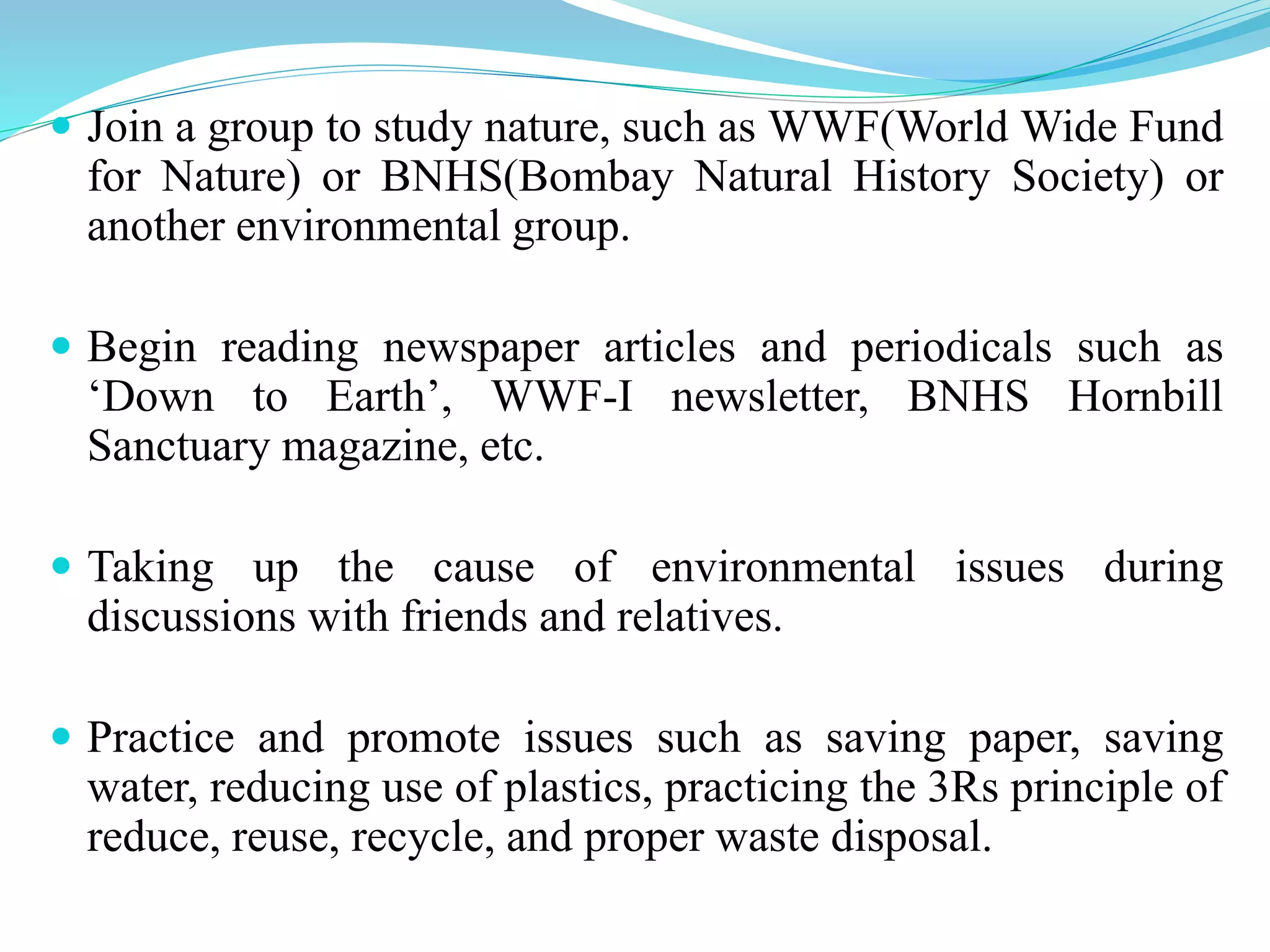 Scope and importance of environmental studies PPT