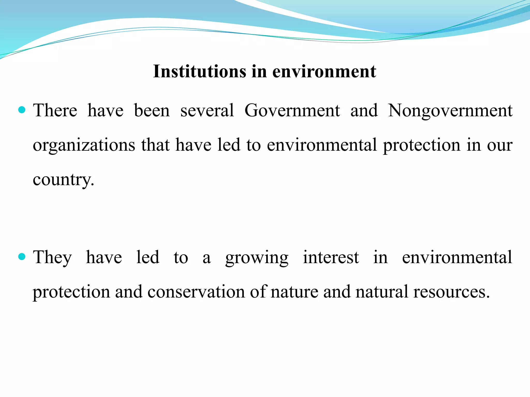 Scope and importance of environmental studies PPT