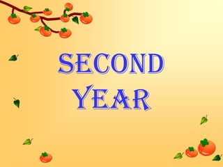 Second
Year

 