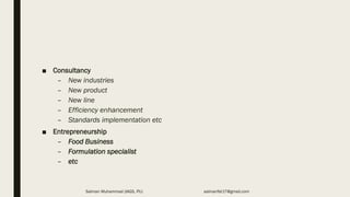 Careers in food science and technology | PDF