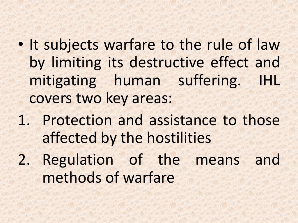 source of international humanitarian law