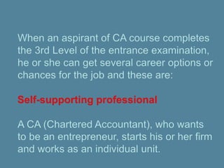 Scope of CA Course and Salary | PPT