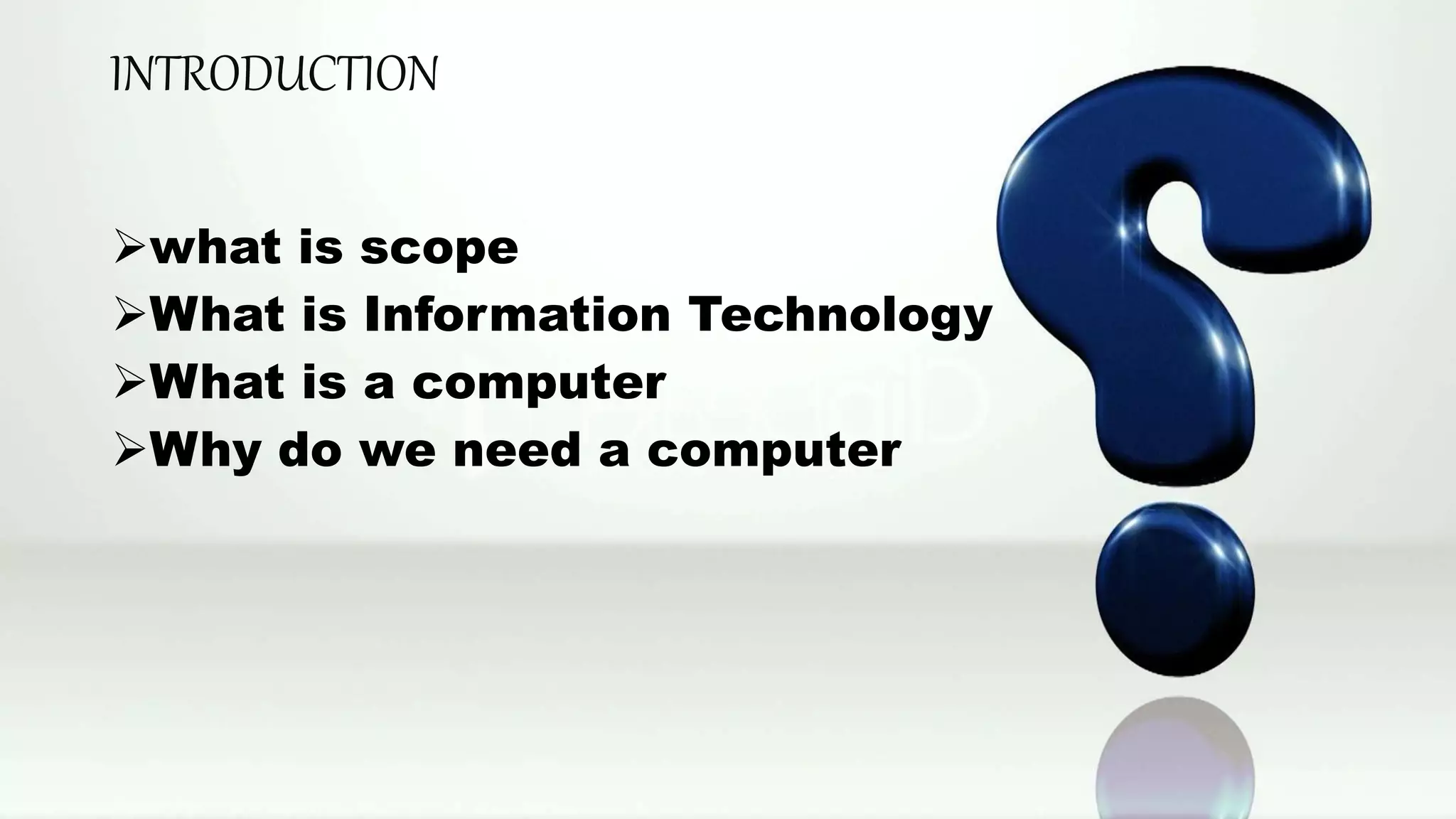 Scope of computer | PPTX