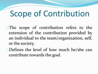 Scope of contribution | PPTX