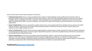 Scope of studying economics | PPTX