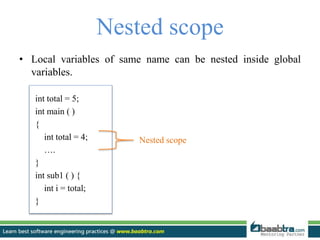 Scope of variables | PPTX