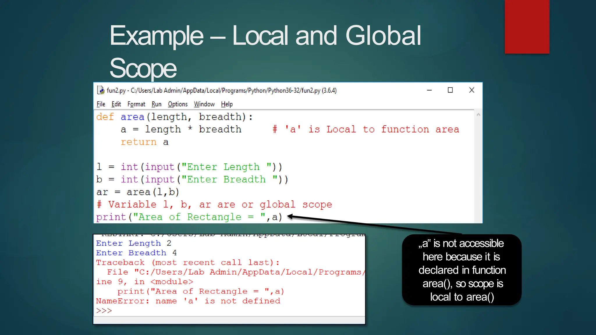 scopeofvariables in pyuthon using va.pptx