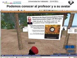 Mi aula doble y escuela en Second Life: http://goo.gl/cwdu UDIMA  Universidad a Distancia de Madrid Lugar de encuentro par...