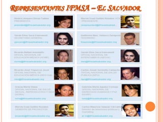 Representantes IFMSA – El Salvador