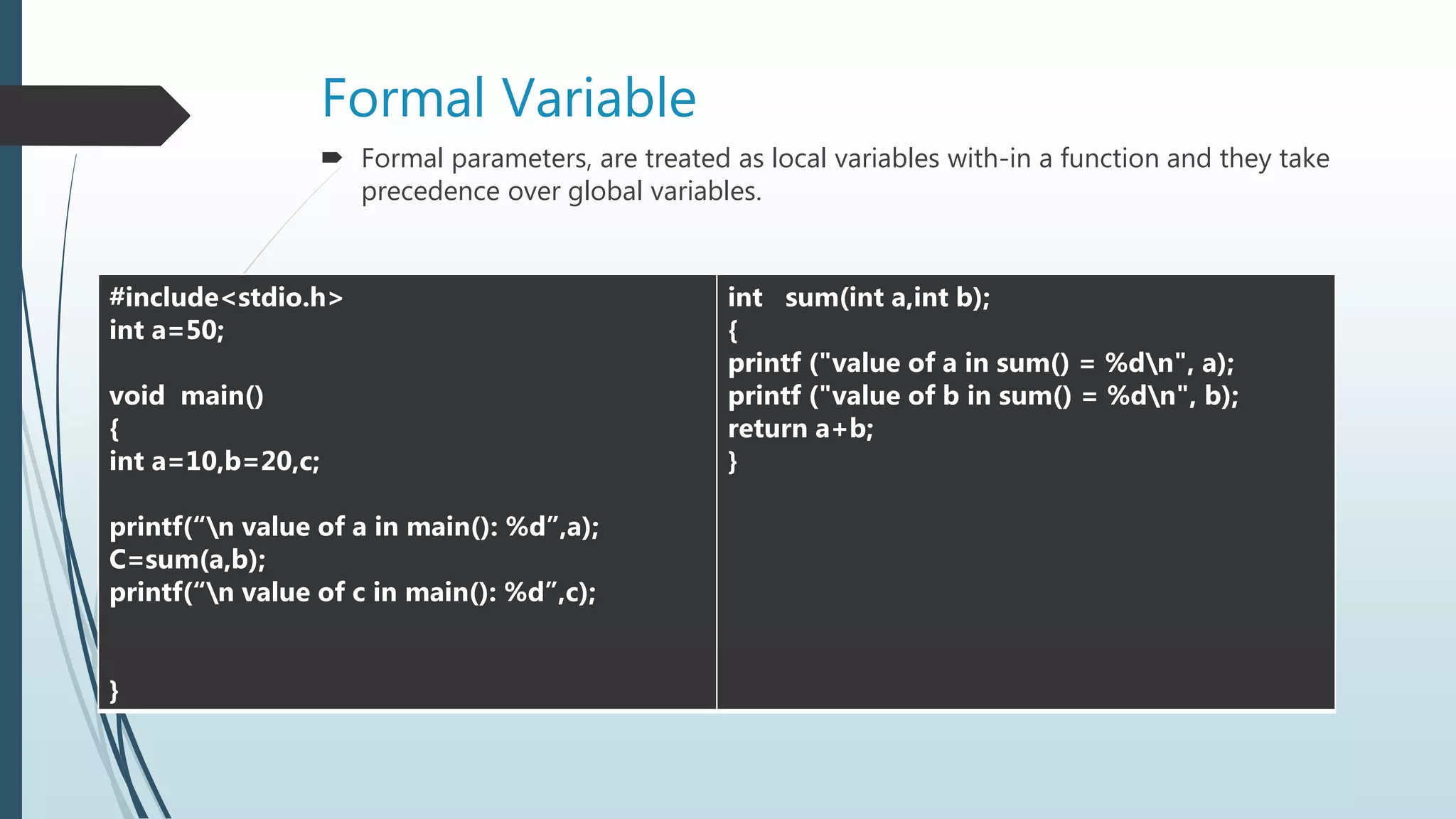 Scope rules : local and global variables | PPTX