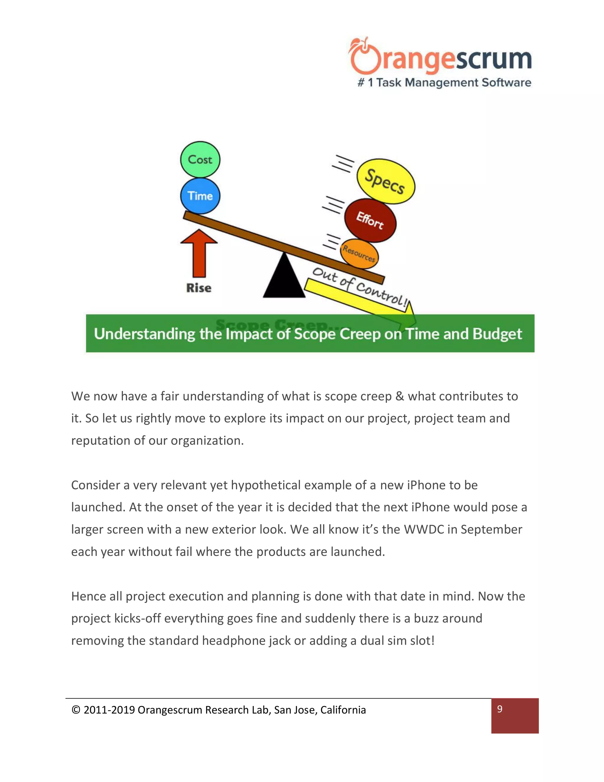 Scope, scope creep & its impact on project delivery | PDF