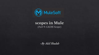 Scopes In Mule Part-9 Cache Scope