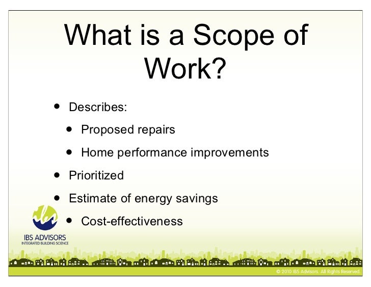 Scopes Of Work