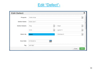 Edit “Defect”-
11
 