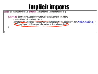 Implicit imports
 