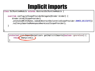 Implicit imports
 