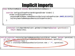 Implicit imports
 