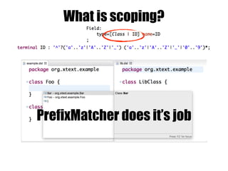 What is scoping?
PrefixMatcher does it’s job
 