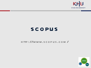 SCOPUS http://www.scopus.com/ 