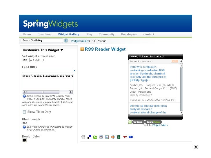 Creating Faculty Publication Lists from Scopus RSS Feeds