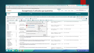 Escogemosos 5 artículos que queramos
 