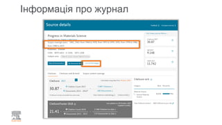 Інформація про журнал
 