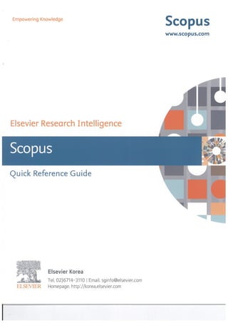 Scopus Quick Reference Guide