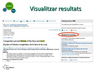 Visualitzar resultats
 